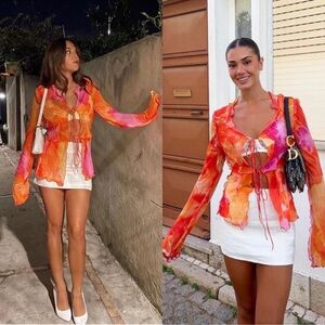 Rat & Boa Fiametta Blouse Orange